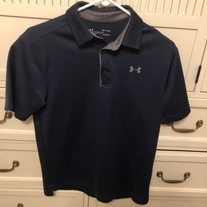 Under Armour polo. Small. Navy Blue